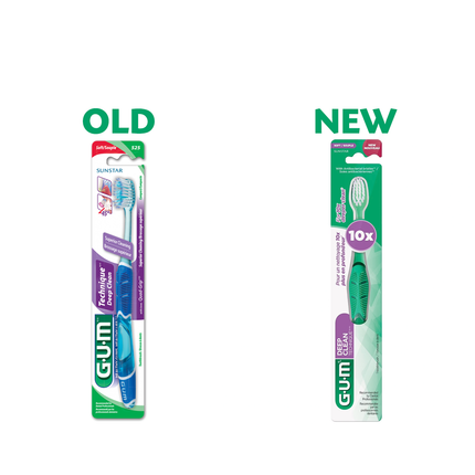 GUM - Brosse à dents technique de nettoyage en profondeur | Doux