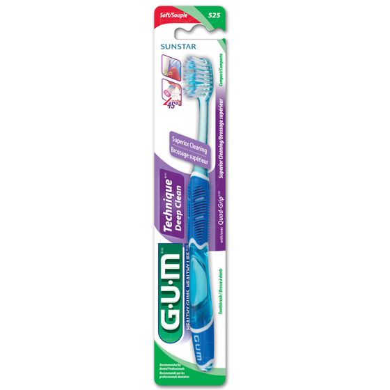 GUM - Brosse à dents technique de nettoyage en profondeur | Doux