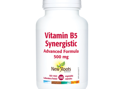 New Roots - Vitamine B5 Formule synergique avancée 500 mg | 180 capsules