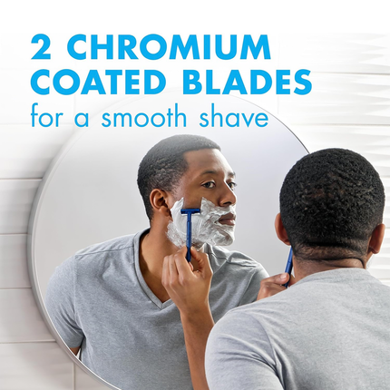 Gillette - Rasoirs jetables fixes Sensor 2 avec Lubrastrip | 12 rasoirs