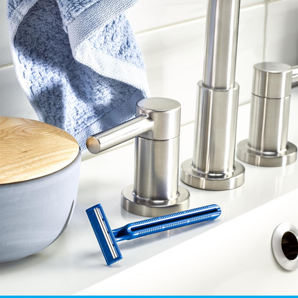 Gillette - Rasoirs jetables fixes Sensor 2 avec Lubrastrip | 12 rasoirs