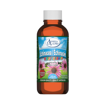Omega Alpha - Echinacea Kids Saveur Fraise | 120 mL