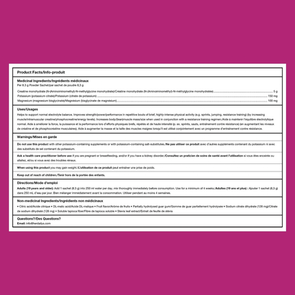 HER dailys - Creatine + Electrolyte Complex, Passionfruit | 30 Sachets x 8.3 g