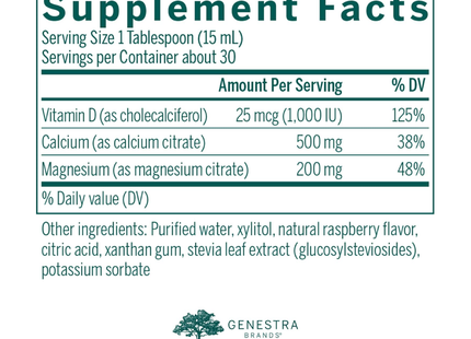 Genestra - Cal Mag Raspberry Liquid | 450 mL