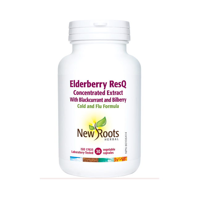 New Roots - Elderberry ResQ Concentrated Extract With Blackcurrant and Bilberry | 30 capsules