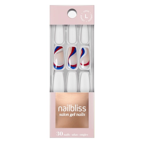 *NailBliss - Salon Gel Nails  - Long - Rocket Pop GN111 | 30 Nails