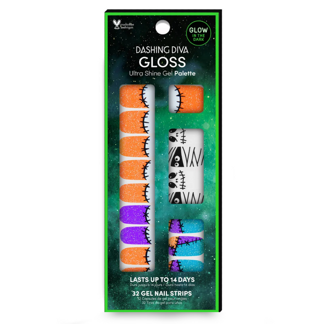 Dashing Diva - Gloss Ultra Shine Gel Palette - GS435 | 32 Gel Nail Strips