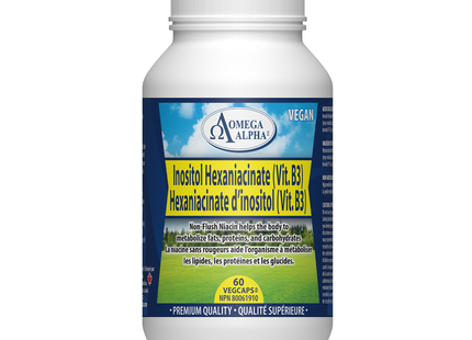 Omega Alpha -  Inositol Hexaniacinate Vitamin B3 | 60 vcap