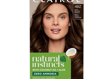 Clairol - Coloration semi-permanente Natural Instincts - 4BZ Brun bronze foncé | 1 candidature