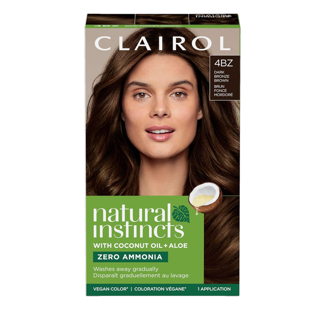 Clairol - Natural Instincts Semi-Permanent Hair Colour - 4BZ Dark Bronze Brown | 1 Application