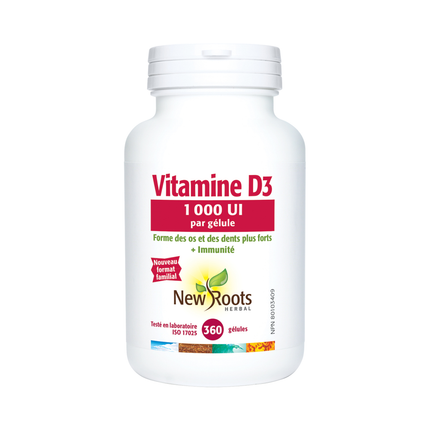 New Roots - Vitamin D3 1,000 IU | 360 Softgels
