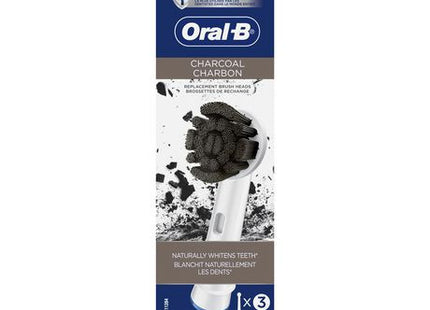 Oral-B - Charcoal Replacement Brush Heads | 3 Brush Heads