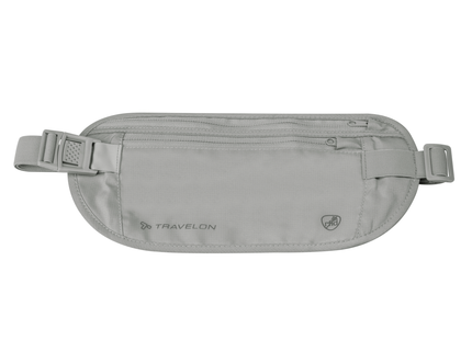 Travelon - RFID Blocking Undergarment Waist Pouch, Gray