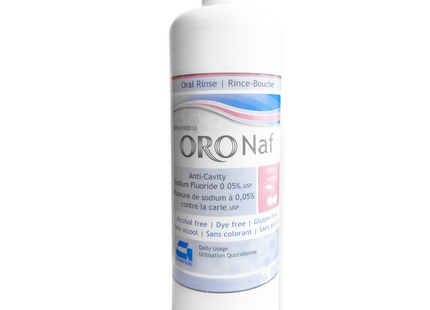 ORO Naf - Anti Cavity Sodium Fluoride 0.05%, USP Oral Rinse - Cherry Flavour | 500 ml