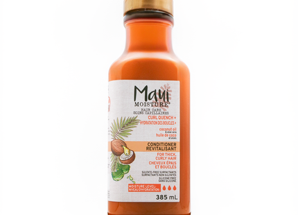 Maui Moisture - Après-shampoing hydratant + huile de coco pour cheveux bouclés | 385 ml