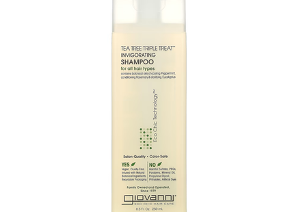 Giovanni - Tea Tree Triple Threat Invigorating Shampoo | 250 mL