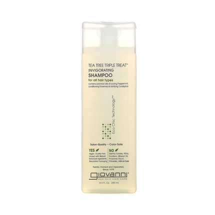 Giovanni - Shampoing revigorant triple action à l'arbre à thé | 250 ml