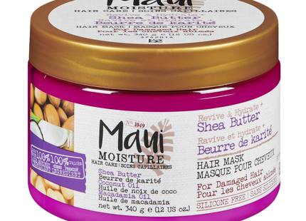 Maui Moisture - Revive & Hydrate+Shea Butter, Hair Mask For Damaged Hair | 340 g