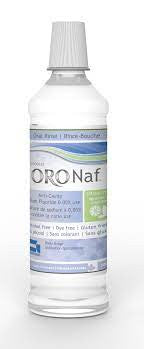 ORO Naf - Fluorure de sodium anti-carie 0,05 %, rinçage oral USP - Saveur menthe agrumes | 500 ml