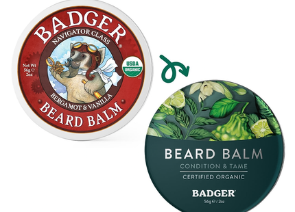 Baume à barbe bio Badger - Vanille et bergamote | 56 g