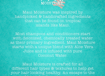 Maui Moisture - Nourish & Moisture Coconut Milk Shampoo | 385 mL