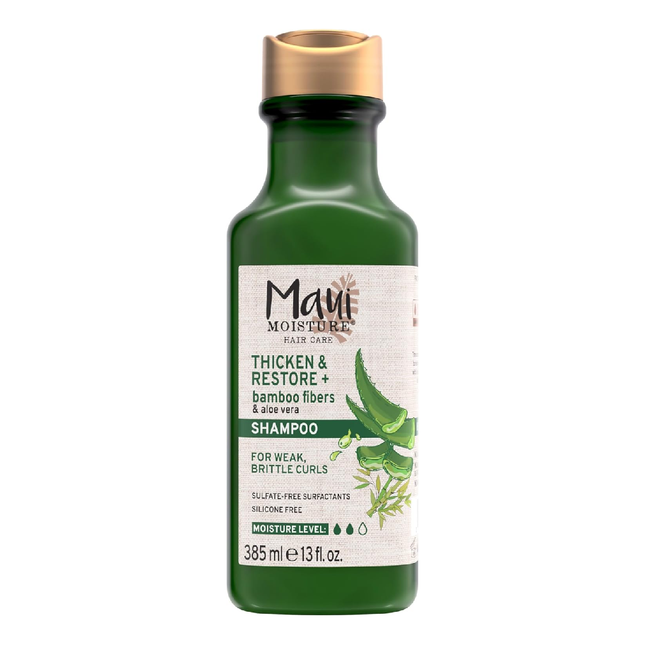 Maui Moisture - Thick & Restore Shampoo, with Bamboo Fibers & Aloe Vera | 385 mL