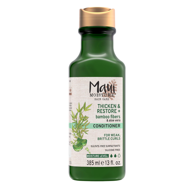 Maui Moisture - Thick & Restore Conditioner, with Bamboo Fibers & Aloe Vera | 385 mL