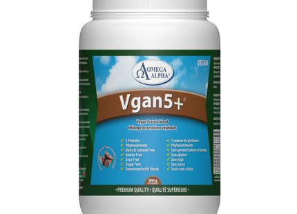 Omega Alpha -  Protein Vgan5+ Chocolate Flav | 800 g