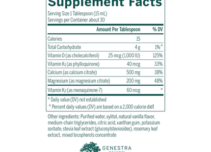 Genestra - Mag Cal Vanilla Liquid | 450 mL