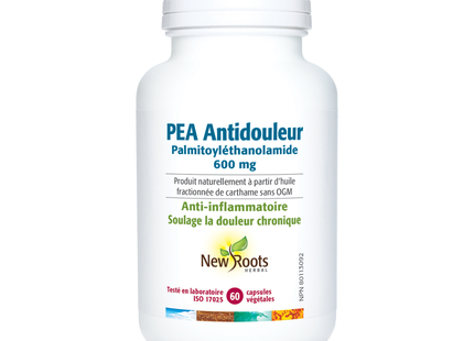 New Roots - Pea Pain Relief Palmitoylethanolamide 600 mg | 60 Capsules
