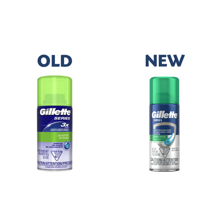 Gillette - Gel de rasage anti-irritations complet à l'Aloe Vera - Format voyage | 70 g