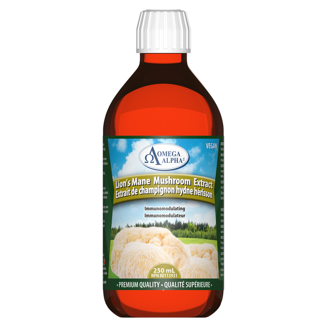 Omega Alpha - Extrait de champignon crinière de lion | 250 ml