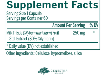 Genestra - Silymarin | 60 Capsules 