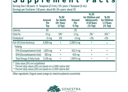Genestra - Omega EFA Liquid | 150 mL 