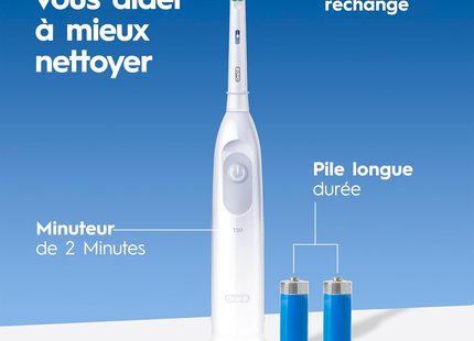 Oral-B - ProClean Power Toothbrush, Whitening Clean | 1 Handle + 1 Brush Head