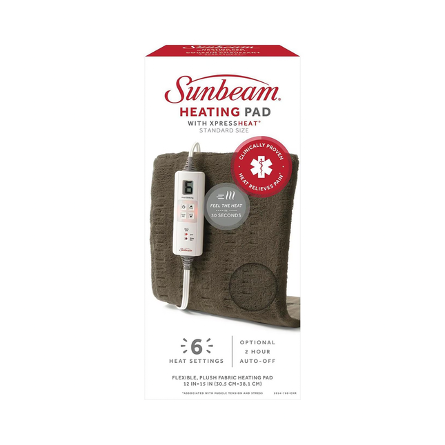 Sunbeam - Coussin chauffant avec Xpressheat 6 réglages de chaleur | Taille standard