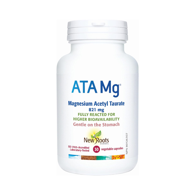 New Roots - ATA Mg Magnesium Acetyl Taurate 821 mg | 30 capsules