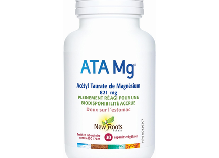 New Roots - ATA Mg Magnesium Acetyl Taurate 821 mg | 30 capsules