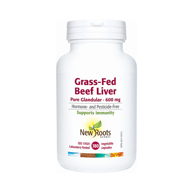 New Roots - Foie de bœuf nourri à l'herbe Pure Glandular 600 mg | 90 capsules