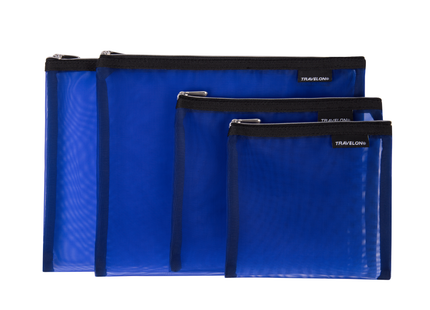 Travelon - Set of 4 Mesh Pouches, Blue