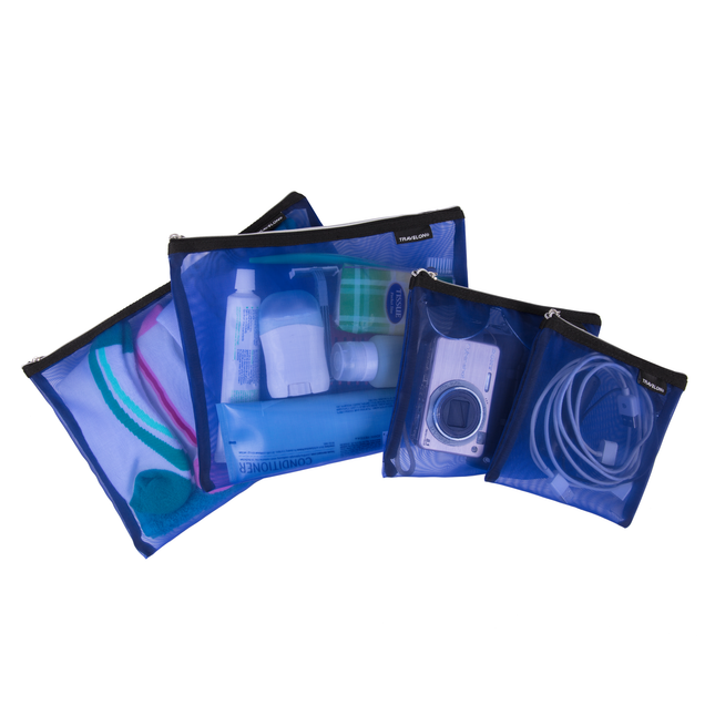 Travelon - Set of 4 Mesh Pouches, Blue