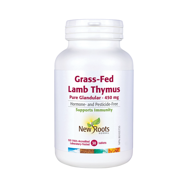 New Roots - Thymus glandulaire pur d'agneau nourri à l'herbe 450 mg | 90 comprimés