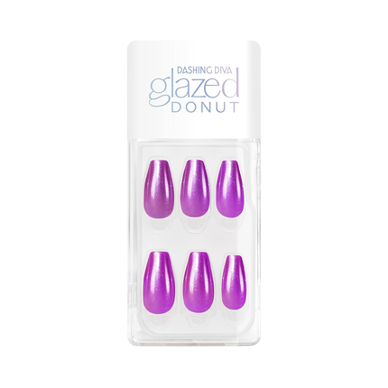 Dashing Diva - Glazed Donut Nails - Violet Glaze PO560 | 30 Nails