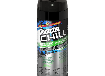 Tinactin - Chill Deodorant Powder Spray Anti-fungal Treatment | 100 g