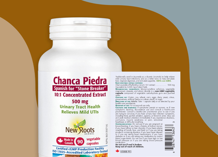 NEW ROOTS CHANCA PIEDRA 500MG 90 CAPSULES