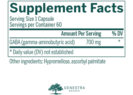Genestra - GABA 700 | 60 Capsules 