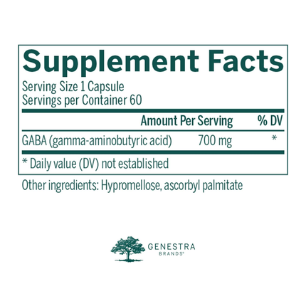Genestra - GABA 700 | 60 Capsules 