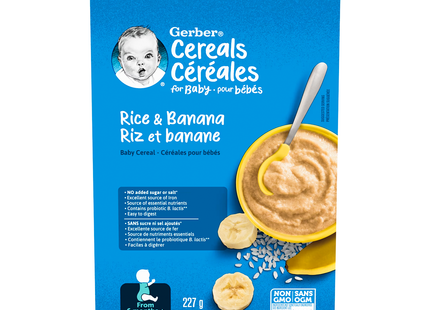 Gerber - Cereals for Baby, Rice & Banana | 227 g