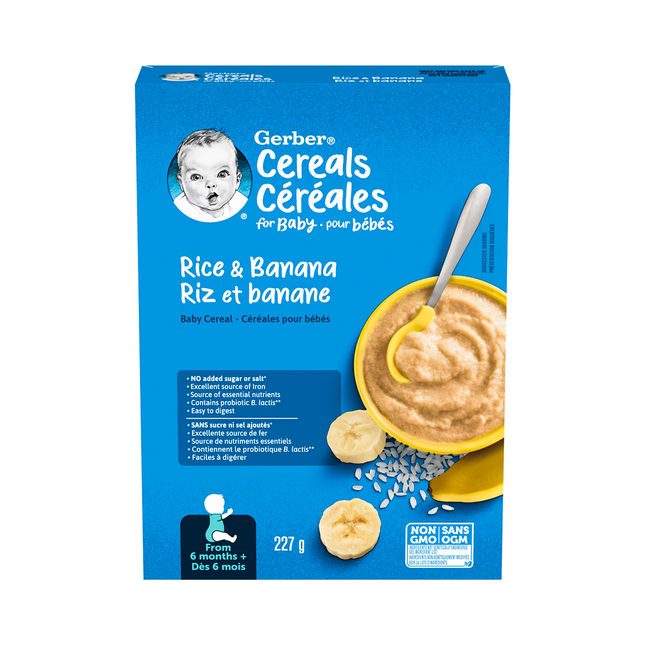 Gerber - Cereals for Baby, Rice & Banana | 227 g