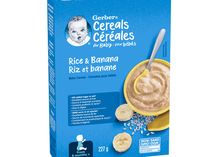 Gerber - Cereals for Baby, Rice & Banana | 227 g